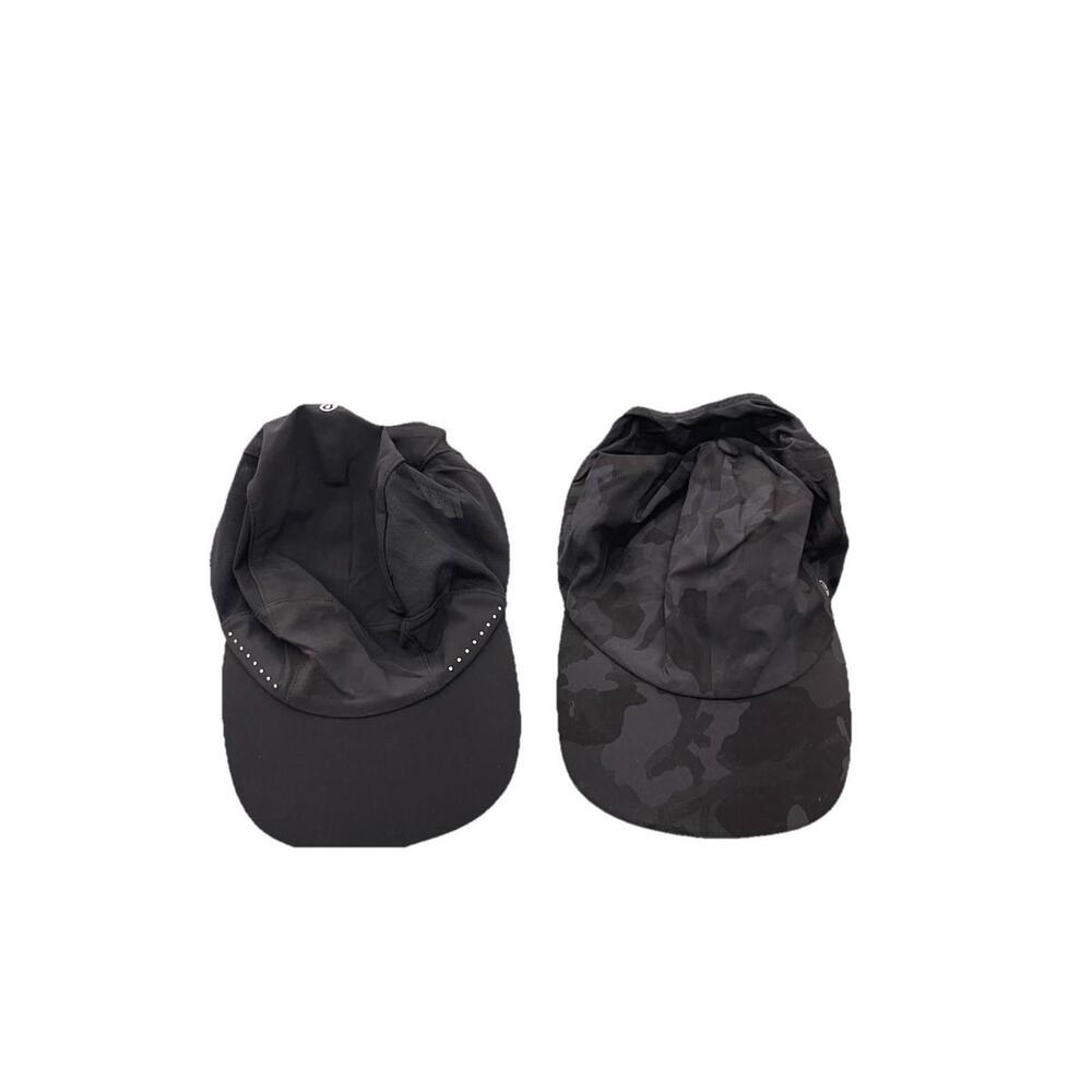 Lululemon Fast and Free Adjustable Hat Reflective Details‎ Black Camo  0/S H92
